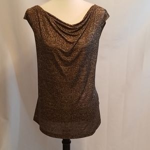 Calvin Klein Brown Animal Print Size XL